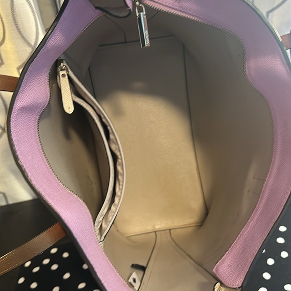 Kate Spade Margaux Tote Bag two tone pink beige valentines - Picture 8 of 12